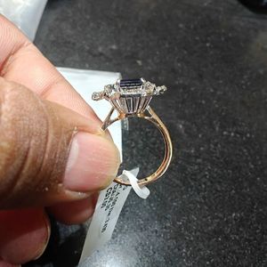 Anillo de Compromiso y Boda Exclusivo para Mujer, Oro de 14K, Diamante Cultivado en Laboratorio de 0.35 Ct, Corte Brillante, Bañado en Rodio, Certificado IGI, Estilo Étnico - Product Image 4