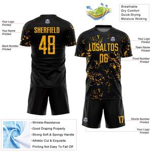 Conjuntos de Uniformes de Fútbol Personalizados, Camisetas de Fútbol Transpirables Sublimadas, Verdes y Blancas, para Jóvenes y Hombres, Manga Larga - Product Image 6