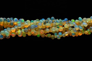 ลูกปัดโอปอลเอธิโอเปียทรงหยดน้ำเรียบ ขนาด 5*7-6*8 มม. 8/16 นิ้ว สำหรับทำเครื่องประดับ - Product Image 3