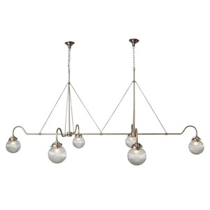 Luxurious Glass Globe Pendant <b>Light</b> With Bronze Frame And Five Shades For Living Room Or Bedroom <b>Ceiling</b> Lighting Decorations - Product Image 2