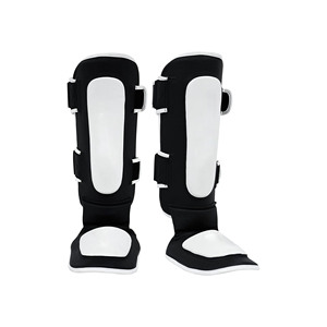 FIVE B SPORTING Premium PU Leather Shin Guards Wholesale MMA Muay Thai Boxing Kickboxing Leg Protector Low MOQ <b>Cheap</b> Price - Product Image 1