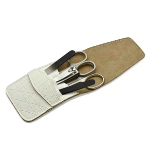 High Quality 4-in-1 German Stainless Steel Nail Cutter Set <b>Manicure</b> <b>Kit</b> Lightweight Reusable Professional Customized Leather - Product Image 2