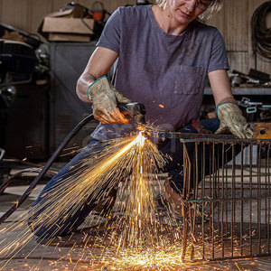 Gants de travail en cuir véritable pour hommes, gants de sécurité, gants de travail de couleur unie - Product Image 5