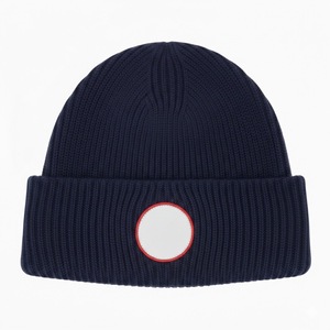 Bonnet en tricot côtelé épais de qualité supérieure, extra chaud pour l'hiver, pour hommes et femmes, avec étiquette tissée personnalisée, bonnet de marque tendance - Product Image 2