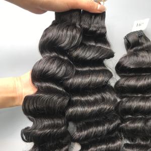 Extensiones de cabello virgen a precio de fábrica Paquetes de ondas de cuerpo suelto Cabello vietnamita Cabello súper doble dibujado - Product Image 1