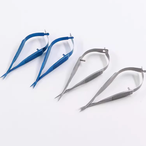 Ciseaux à iris Venus en acier inoxydable pour ophtalmologie, courbés, 8 cm, pour la suppression chirurgicale précise des points de suture en chirurgie des paupières doubles - Product Image 3