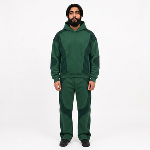 Conjunto de sudaderas con capucha de algodón personalizadas para marcas de ropa masculina con conjunto de sudaderas con capucha personalizadas al por mayor y proveedor estadounidense de sudaderas con capucha al por mayor - Product Image 3