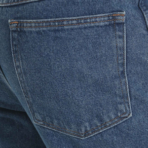 Jean en coton bleu pour homme, coupe droite, coupe classique, en tissu peigné léger, motif cachemire gothique, style décontracté, écologique, pour l'automne - Product Image 6