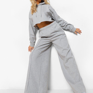 Survêtement pour femme de haute qualité en coton respirant, coupe ample, idéal pour le sport - Product Image 2