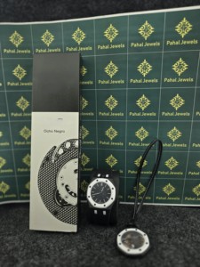 Men's Octagon Stainless Steel Quartz <b>Watch</b> Analog <b>Black</b> Dial Leather Band Minimalist Style 38mm Roman Numeral Luminous Hands - Product Image 2