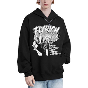Sudadera con Capucha Oversize para Hombre, Estilo Urbano, Gráficos Y2K, Vintage, Grunge, Rapper, Diseñador, Tops - Product Image 2