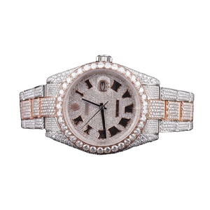 นาฬิกา Moissanite ระบบอัตโนมัติหรูหรานักธุรกิจนักธุรกิจนักธุรกิจนักธุรกิจนักธุรกิจนักธุรกิจนักธุรกิจนักธุรกิจที่มีเพชรนาฬิกาหน้าอกใหญ่ฮิปฮอปที่กำหนดเอง - Product Image 1