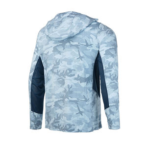 Sudadera de Pesca Ligera UPF50 de Alto Rendimiento, Manga Larga, Secado Rápido, Absorbe la Humedad, Poliéster, Logotipo Personalizado, Camisa de Pesca para Hombre - Product Image 2