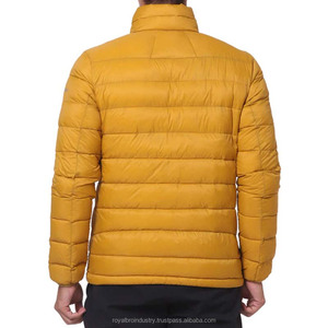 2025 nueva llegada hombres impermeable ultraligero chaqueta acolchada abrigo de invierno 100% poliéster - Product Image 3