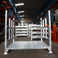 Palette en acier pliable conçue pour un stockage peu encombrant, un support de charge solide et une manipulation efficace dans les opérations d'entrepôt