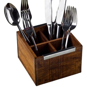 Support en bois pour couverts, idéal pour la maison et les hôtels – Boîte de rangement de qualité standard pour ustensiles de table – Meilleure vente - Product Image 1