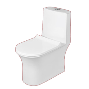 Inodoro de cerámica Inodoro de una pieza Inodoro DE AGUA DE LA India Acabado brillante Inodoro de una pieza - Product Image 6