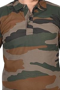 Polo camouflage pour homme en maille, coupe oversize, avec poche plaquée, en tissu imprimé infroissable, à manches courtes - Product Image 3
