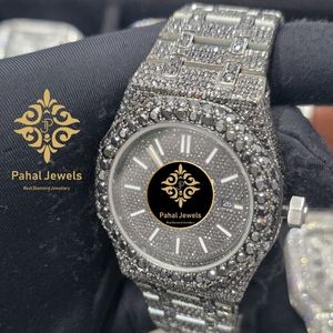 นาฬิกาข้อมือ Pahal Jewels สแตนเลสสตีลหรูหรา หน้าปัดอนาล็อก ระบบจักรกล แฟชั่นสำหรับทุกเพศ คริสตัลแซฟไฟร์ ตัวล็อคแบบซ่อน สายขนาด 20 มม. - Product Image 3