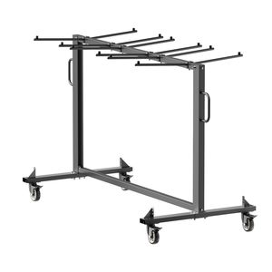 Carrello Porta Sedie Pieghevole Multifunzione con Capacità di 400 LBS, per 42 Sedie e 12 Tavoli, Carrello Premium per un Trasporto Comodo - Product Image 3