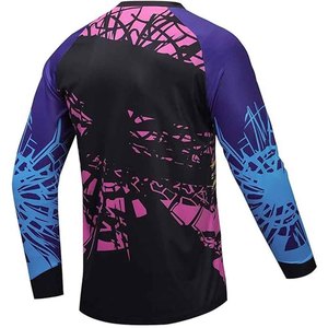 Camiseta de Motocross Sublimada de Manga Larga para Hombre, Diseño Road Test, Secado Rápido, Patrón Negro y Verde - Product Image 6