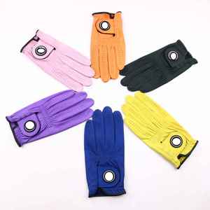 Guantes de Golf de Piel de Oveja Personalizables de Alta Calidad para Zurdos, Cierre de Gancho y Bucle, Antideslizantes, Transpirables, con Protección UV, para Deportes al Aire Libre - Product Image 3
