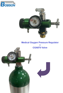 Bouteille d'oxygène médicale en aluminium haute pression 1000 ml 2216 psi - Product Image 3