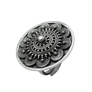 Anillo Vintage de Plata de Ley 925, Hecho a Mano, Estilo Bohemio, con Perla Redonda Brillante, Joyería para Mujer al por Mayor - Product Image 1