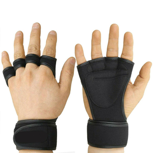 Gants de musculation avec coussinets de préhension pour la paume et support de poignet, pour la gym et le fitness, avec services OEM ODM - Product Image 1
