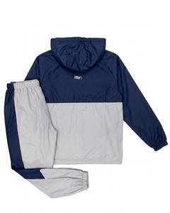 Ensemble de survêtement unisexe léger coupe-vent 2 en 1, veste à capuche, pantalon de jogging, motif léopard, couleur contrastée, style sportif, été - Product Image 3