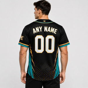 Custom <b>Baseball</b> Jersey Breathable Quick Dry Polyester Team Uniform Unisex Sportswear Name Number Logo Shirt - Product Image 2