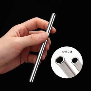 Pajitas Reutilizables Ecológicas de Metal, Pajitas de Acero Inoxidable de Grado Alimenticio, Color Cobre y Oro Rosa, para Cócteles, Accesorios de Bar - Product Image 3