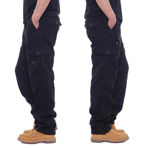 Men's Comfortable <b>Straight</b> <b>Leg</b> <b>Cargo</b> Pants Multi Pocket Construction Casual Outdoor Lifestyle Wear <b>Trousers</b> - Product Image 4
