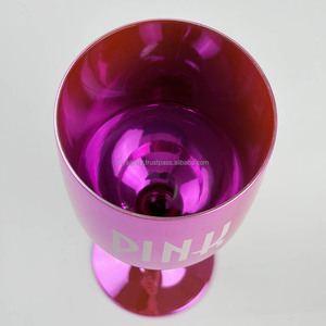 Verre à vin en acrylique électroplaqué personnalisé à faible MOQ, avec logo sur pied, idéal pour les fêtes, mariages, événements et cadeaux promotionnels - Product Image 4