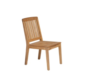 Chaise de salle à manger en teck massif, moderne, écologique, durable, pour villa, hôtel et jardin - Product Image 1