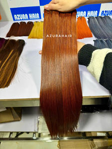 Soldes! Cheveux naturels ondulés en trame, 100% cheveux humains vierges vietnamiens, sans nœuds, sans perte, vente en gros - Product Image 3