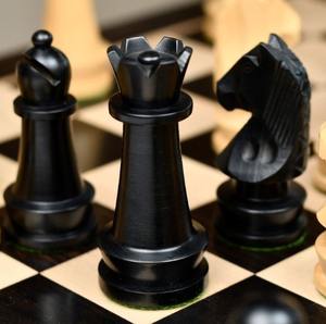 Jeu d'échecs Staunton pour tournoi, hauteur du roi 3,75 pouces, en bois d'ébène et de buis, au meilleur prix - Product Image 5