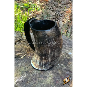 Tazas y Vasos de Cuerno Personalizados con Grabado Estilo Ángel y Accesorios de Latón para Tiendas de Mead - Product Image 4