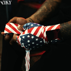 Bandages de protection des mains de qualité supérieure, design patriotique, élastiques, pour MMA, kickboxing et sports, bandages de boxe flexibles. - Product Image 6