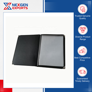 Proveedor al por Mayor de Cubiertas para Menús de Restaurante en Cuero PU de Primera Calidad, Estilo Lujoso, Nexgen Exports, Hechas a Mano, Diseño y Tamaño Personalizados - Product Image 4