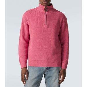 Sweat-shirt à col zippé pour homme, très demandé, en molleton doux, sensation luxueuse, best-seller, haut de gamme pour l'hiver - Product Image 5