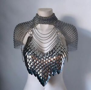 Armadura de malla metálica de acero resistente personalizable, hecha a mano, equipo de protección para recreación histórica. - Product Image 3