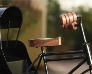 รถสามล้อไม้ตกแต่งบ้าน ของตกแต่งโบราณสำหรับงานแต่งงาน - Product Image 2