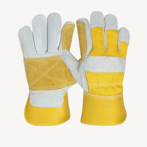 Guantes de Manipulación Utilitarios con Servicio OEM ODM, Duraderos, de Lona Amarilla, con Puño Reforzado, Palma Reforzada, Pulgar Reforzado, Doble Costura y Muñeca Extendida - Product Image 1