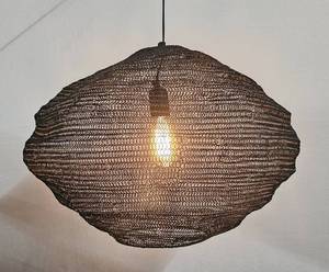 Modern Wooden LED Pendant <b>Light</b> Large Handwoven <b>Wicker</b> Design Cold White 3500K CRI 80 for Dining Room <b>Ceiling</b> Fixture - Product Image 1