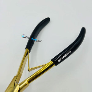 Tape In Press Plier Hair <b>Tools</b> ZETOMED PRO Hair Stainless Steel Gold Plated Plier With <b>Silicone</b> Pad Hair Extension <b>Tools</b> Plier - Product Image 5