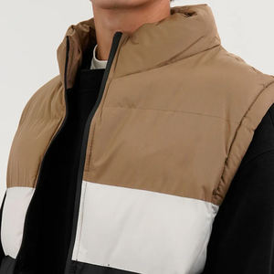 Gilet matelassé pour homme personnalisé, mode hiver, tissu triple protection, imperméable et chaud, logo personnalisé - Product Image 6