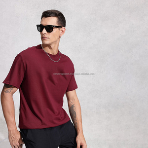 Nardon Apparel Camiseta de algodón mercerizado de alta calidad personalizada Camiseta de brillo Premium personalizada para hombre con logotipo - Product Image 3
