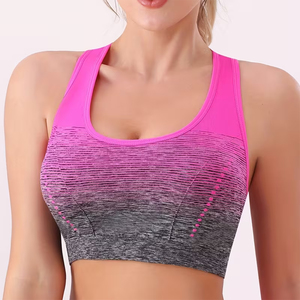 Sujetador Deportivo de Yoga para Mujer de Alta Calidad al por Mayor, sin Costuras, Sublimado, de Spandex y Poliéster, Transpirable, para Fitness - Product Image 2