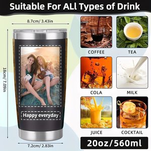Double Wall Stainless Steel Tumbler 20oz Vacuum <b>Insulated</b> Leakproof Portable <b>Cup</b> Outdoor Travel Mug - Product Image 6